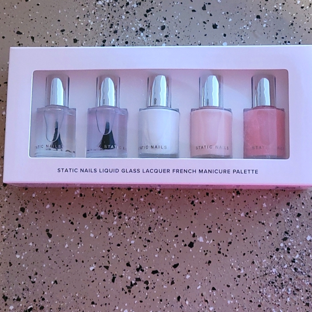 New Static Nails French Manicure Set FREE SHIPPING